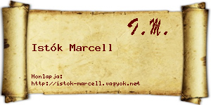 Istók Marcell névjegykártya