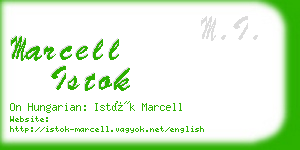 marcell istok business card